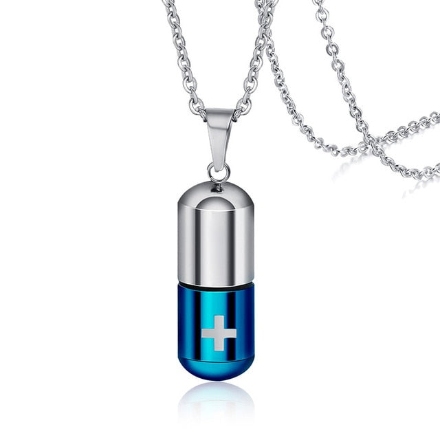 Open Pills Capsule Necklace